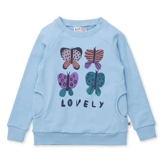 Minti Lovely Butterflies Furry Crew Aqua