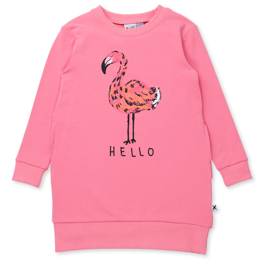 Minti Hello Flamingo Dress Candy
