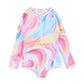 Minihaha Cali Print Long Sleeve Swimsuit
