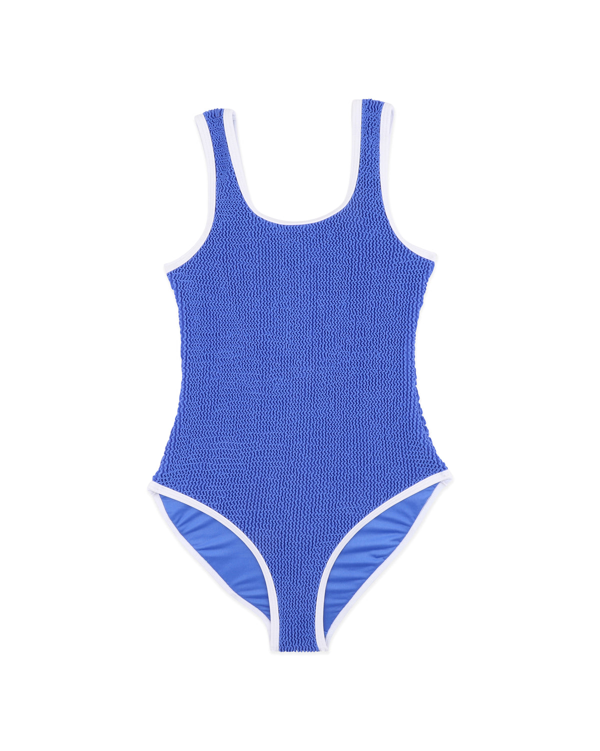 Minihaha Cobalt Blue/White Crinkle Swimsuit