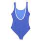 Minihaha Cobalt Blue/White Crinkle Swimsuit