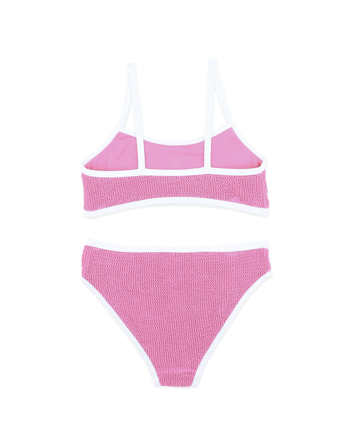 Minihaha Peony/White Crinkle Bikini