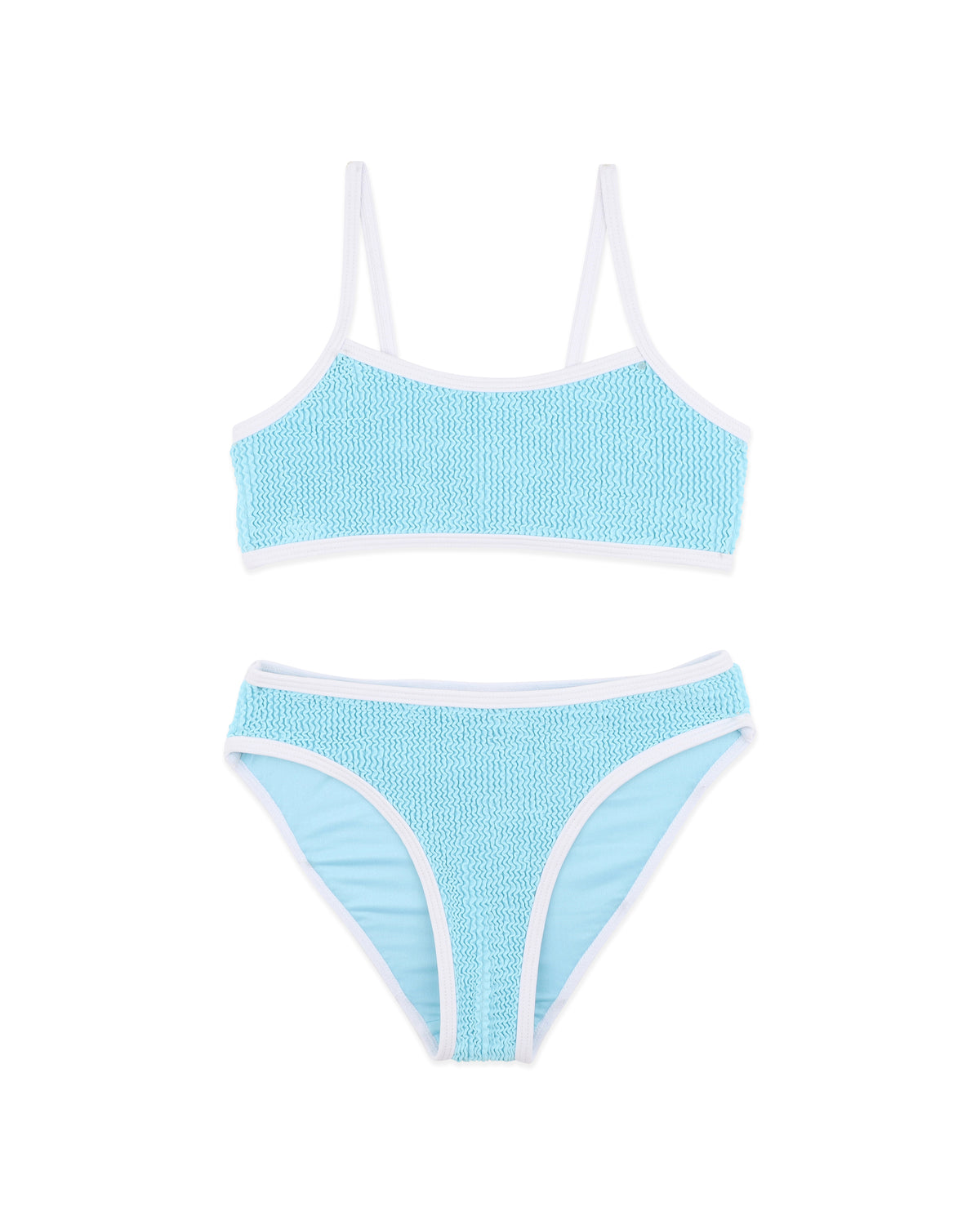 Minihaha Blue Fizz/White Crinkle Bikini