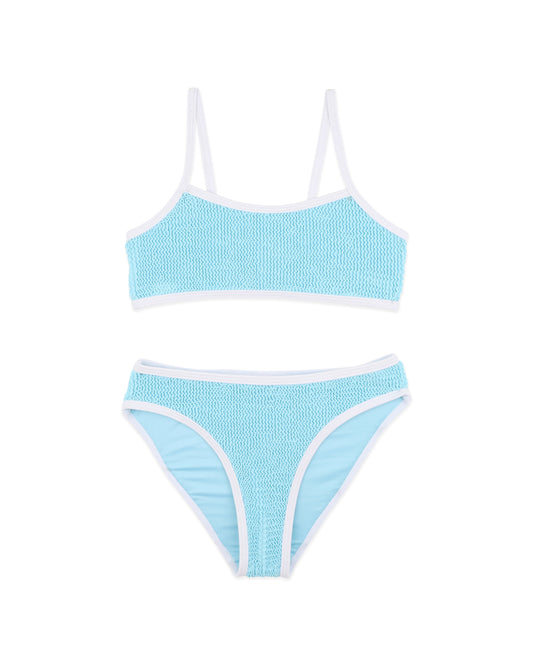 Minihaha Blue Fizz/White Crinkle Bikini