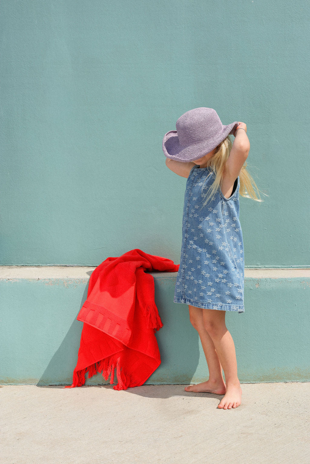 Grown Daisy Denim Shift Dress