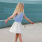 Grown Embroidered Ziggy Skirt Cream
