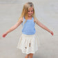 Grown Embroidered Ziggy Skirt Cream