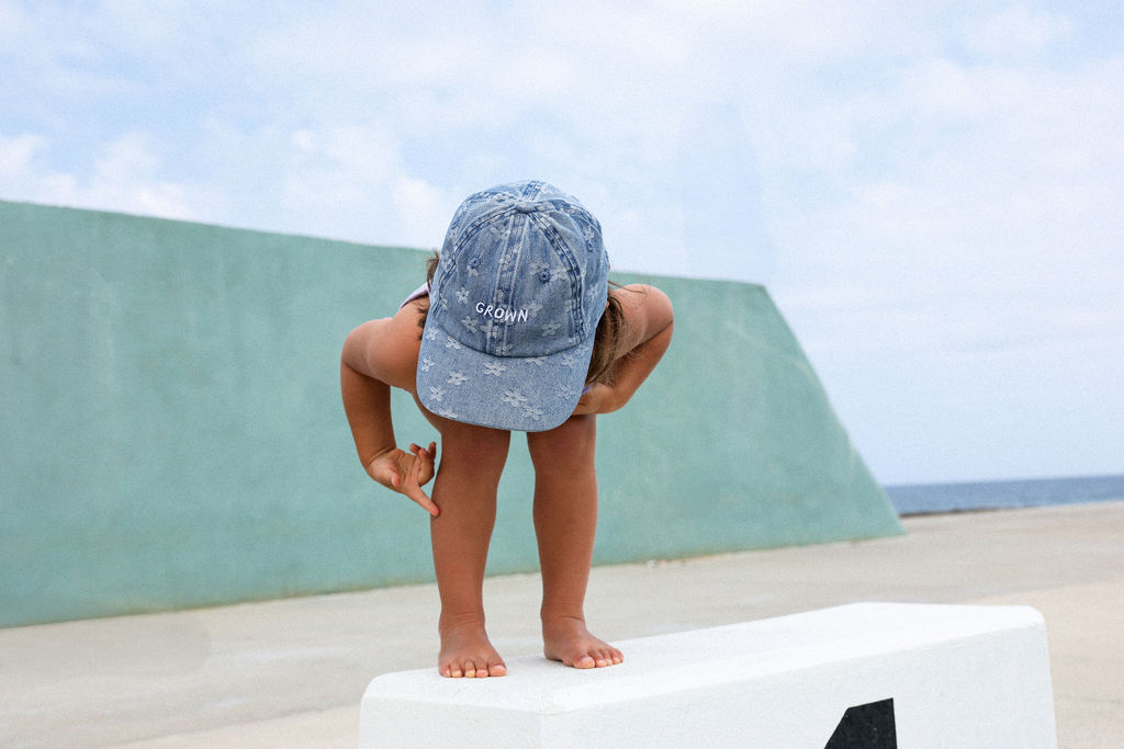 Grown Daisy Denim Cap