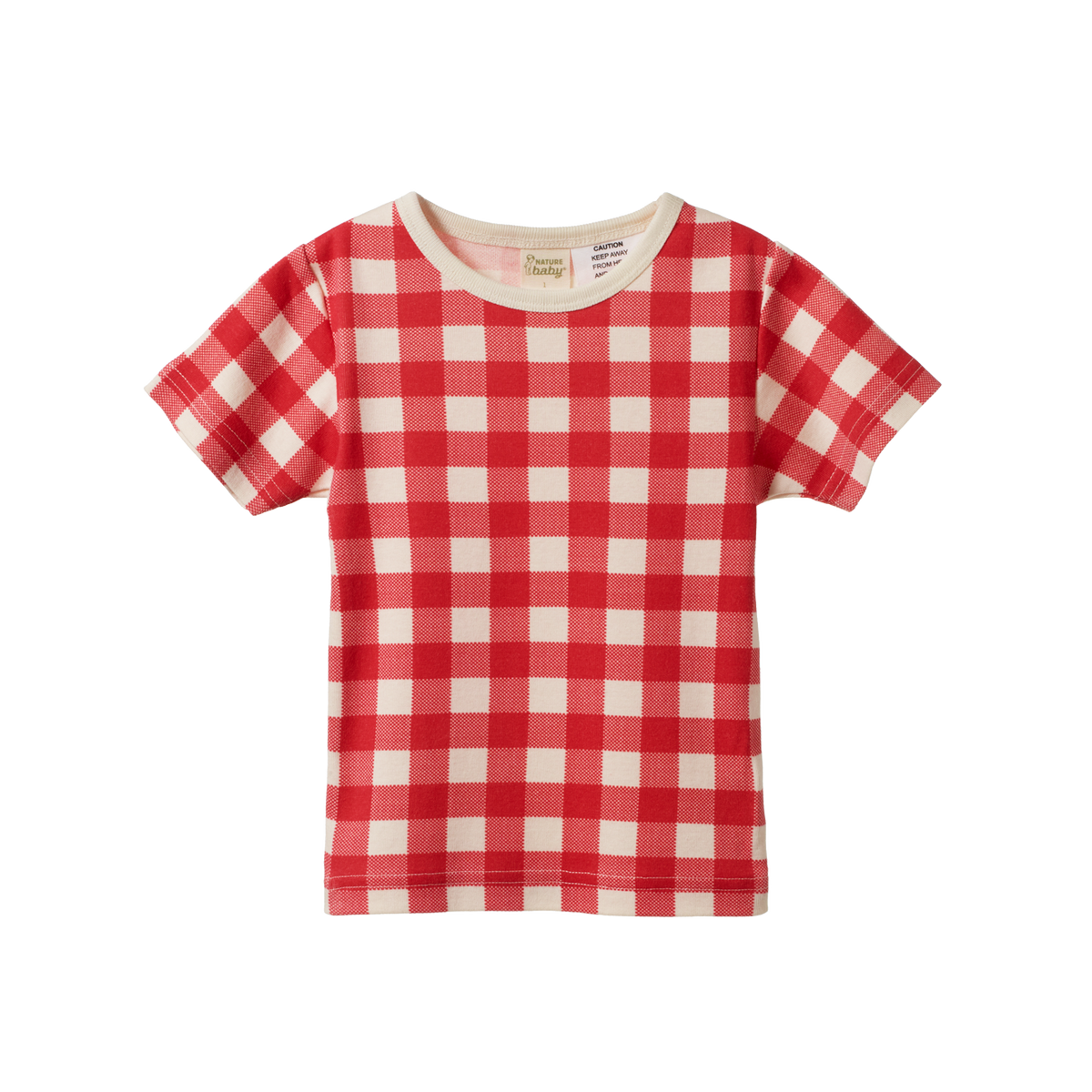 Nature Baby Shortie Pyjama Set Red Crispin Check