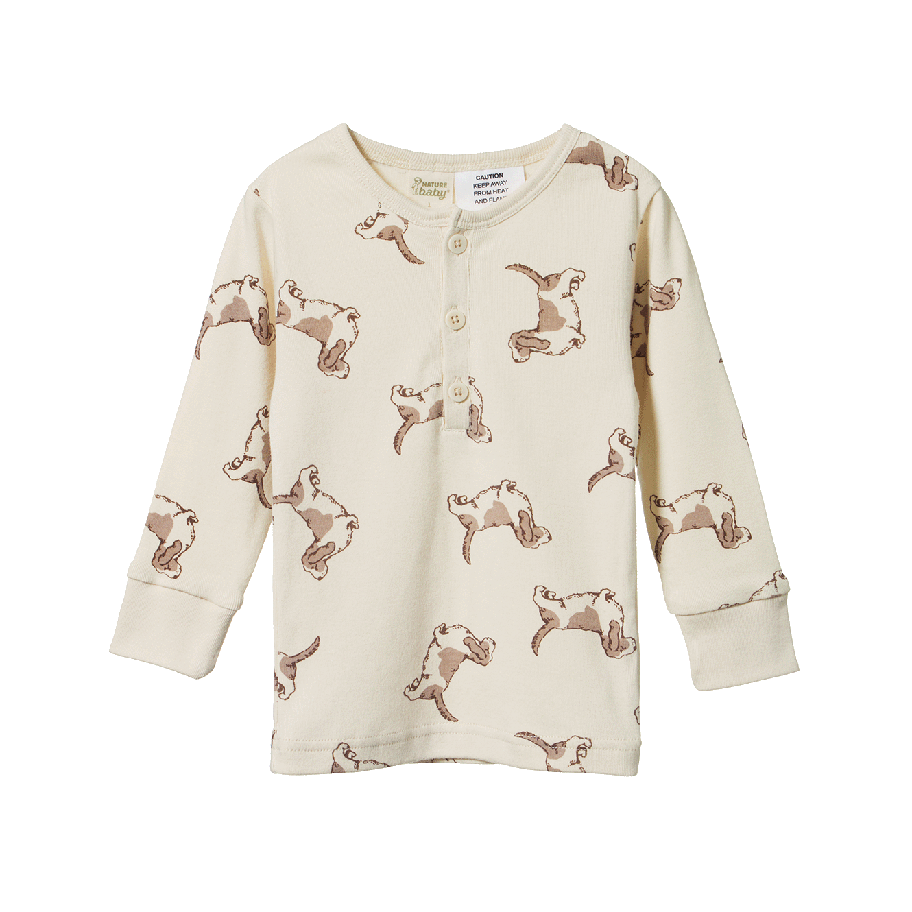 Nature Baby Long Sleeve Pyjama Set  Happy Hounds Print
