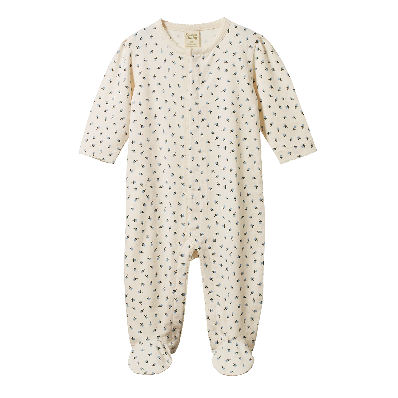 Nature Baby Lucy Suit Blue Tulip Print