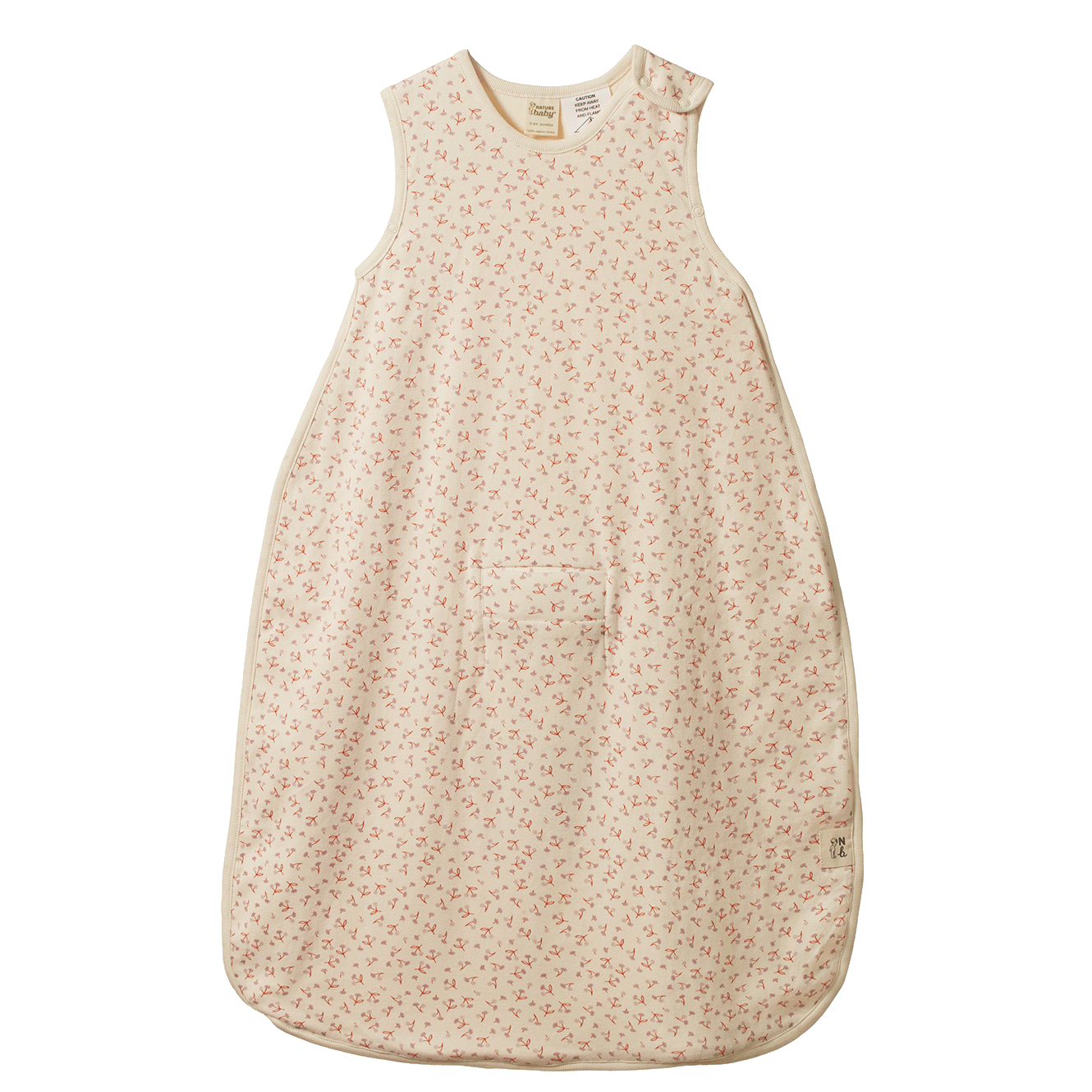 Nature Baby Organic Cotton Sleeping Bag Dandelion Print