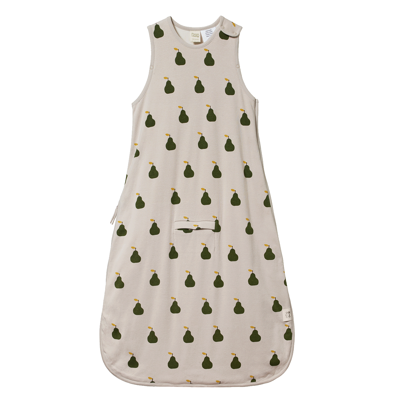 Nature Baby Cotton & Merino Sleeping Bag Grande Pear Print