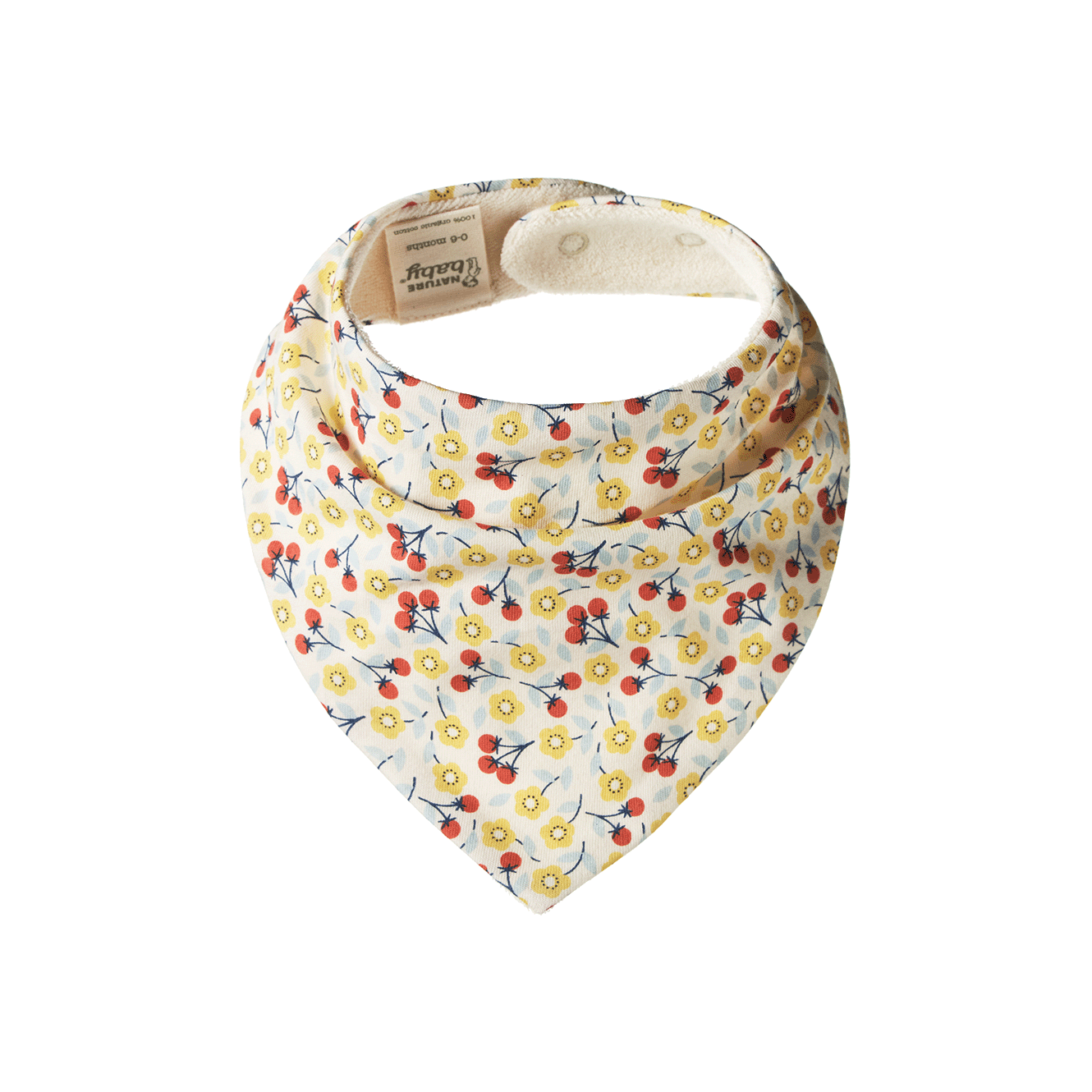 Nature Baby Triangle Bib Kitchen Garden Print