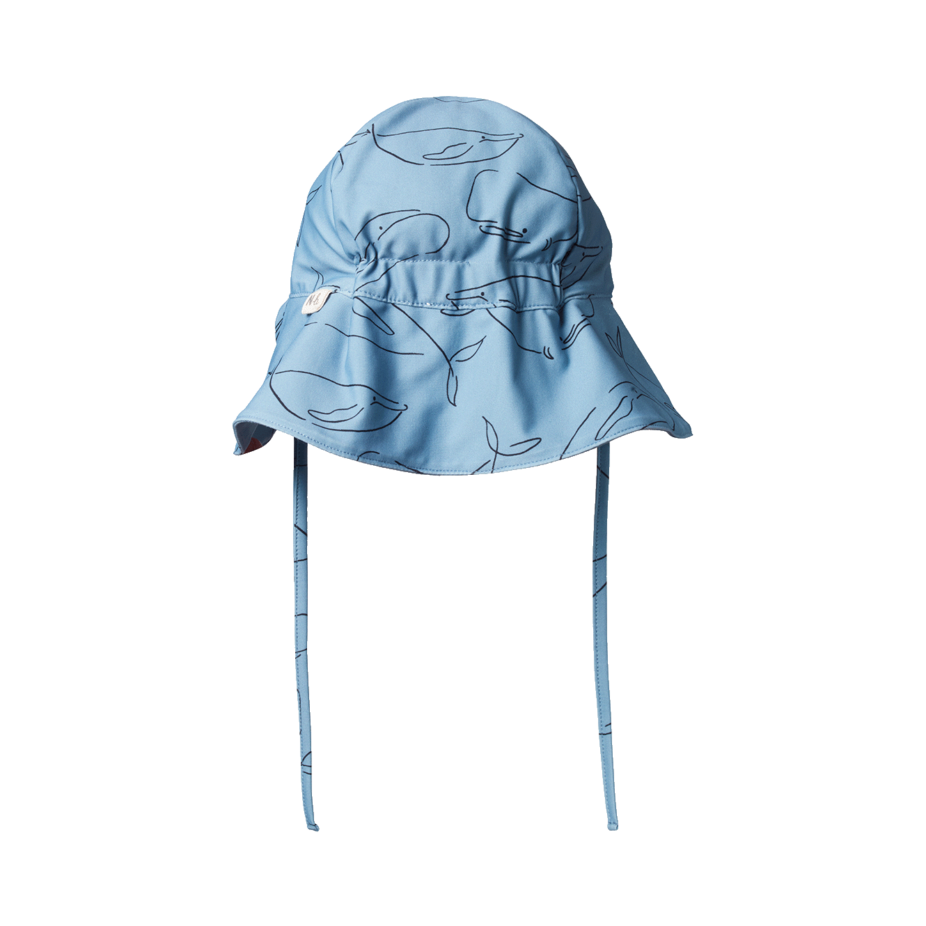 Nature Baby Dash Hat Swim Blue Whale Print