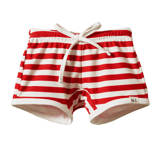 Nature Baby Splash Shorts Red Sea Stripe