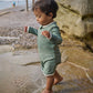 Nature Baby One Piece Bathing Trunks Olive