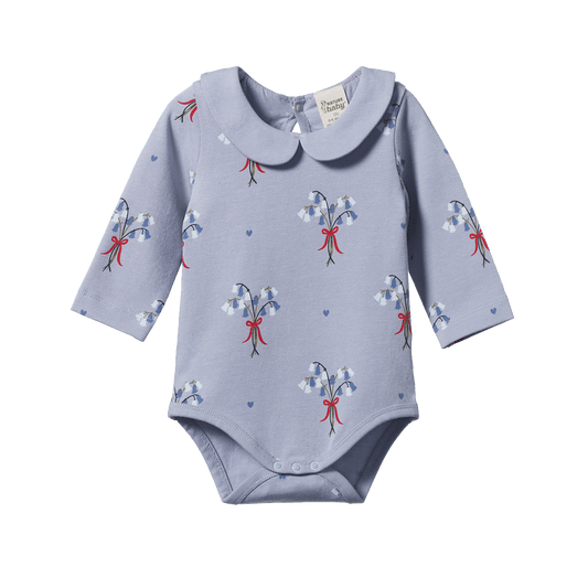Nature Baby Agnes Bodysuit Bluebelle Print