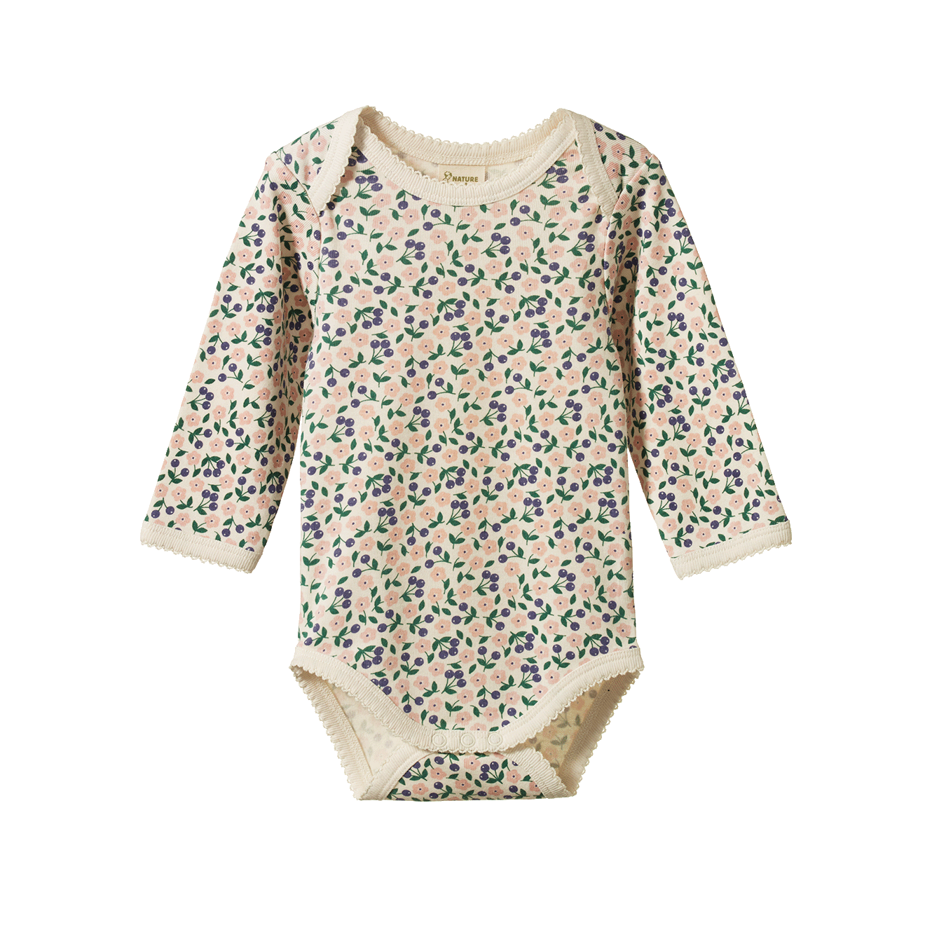 Nature Baby Long Sleeve Bodysuit Briarwood Print