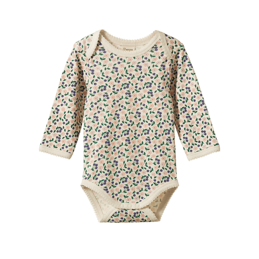 Nature Baby Long Sleeve Bodysuit Briarwood Print