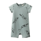Nature Baby Short Sleeve Quincy Romper Raccoon Rhapsody Print