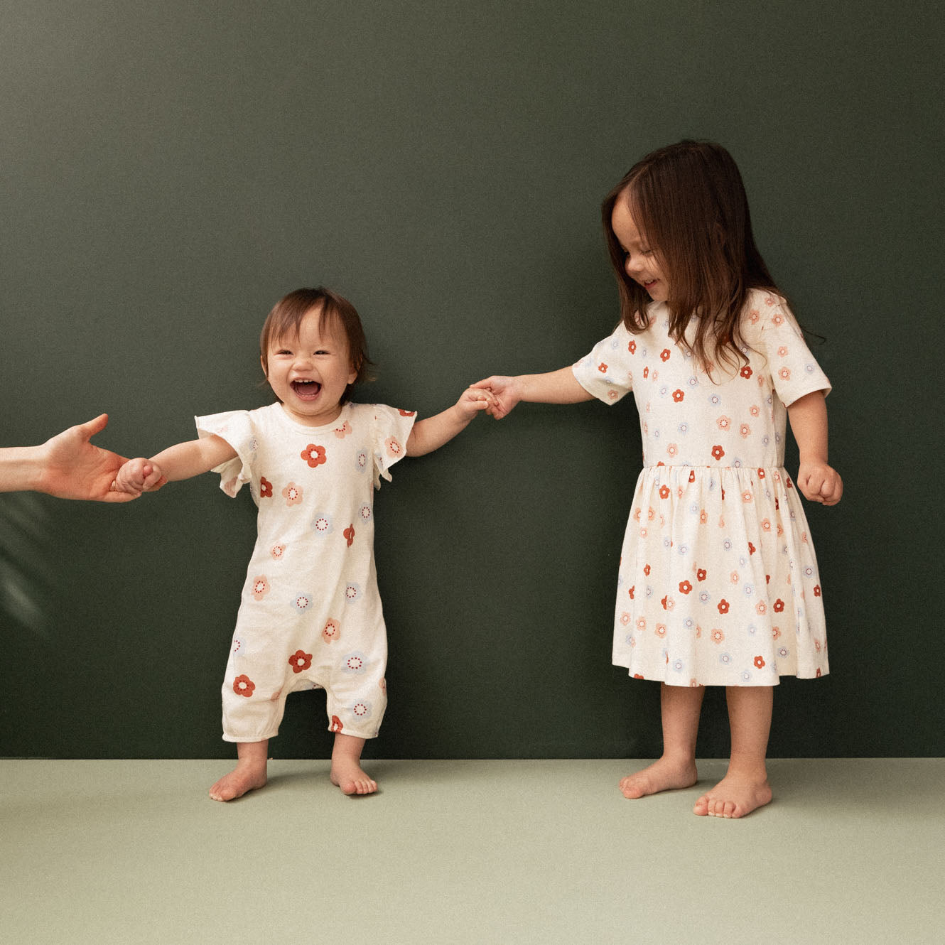 Nature Baby Tilly Suit Flora Stamp Print