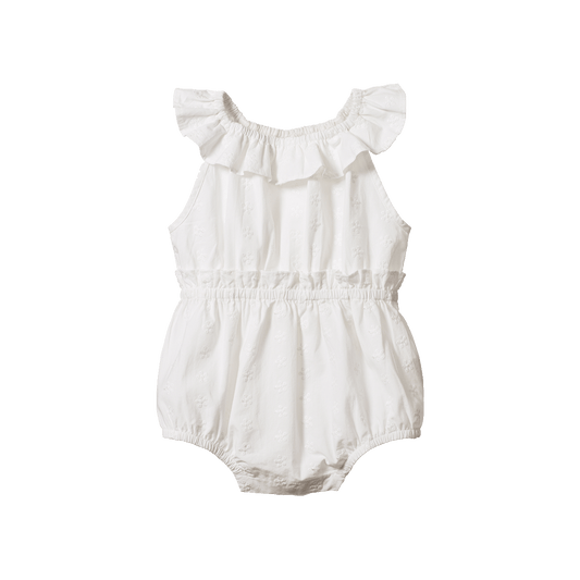 Nature Baby Plum Suit Ivory Floral
