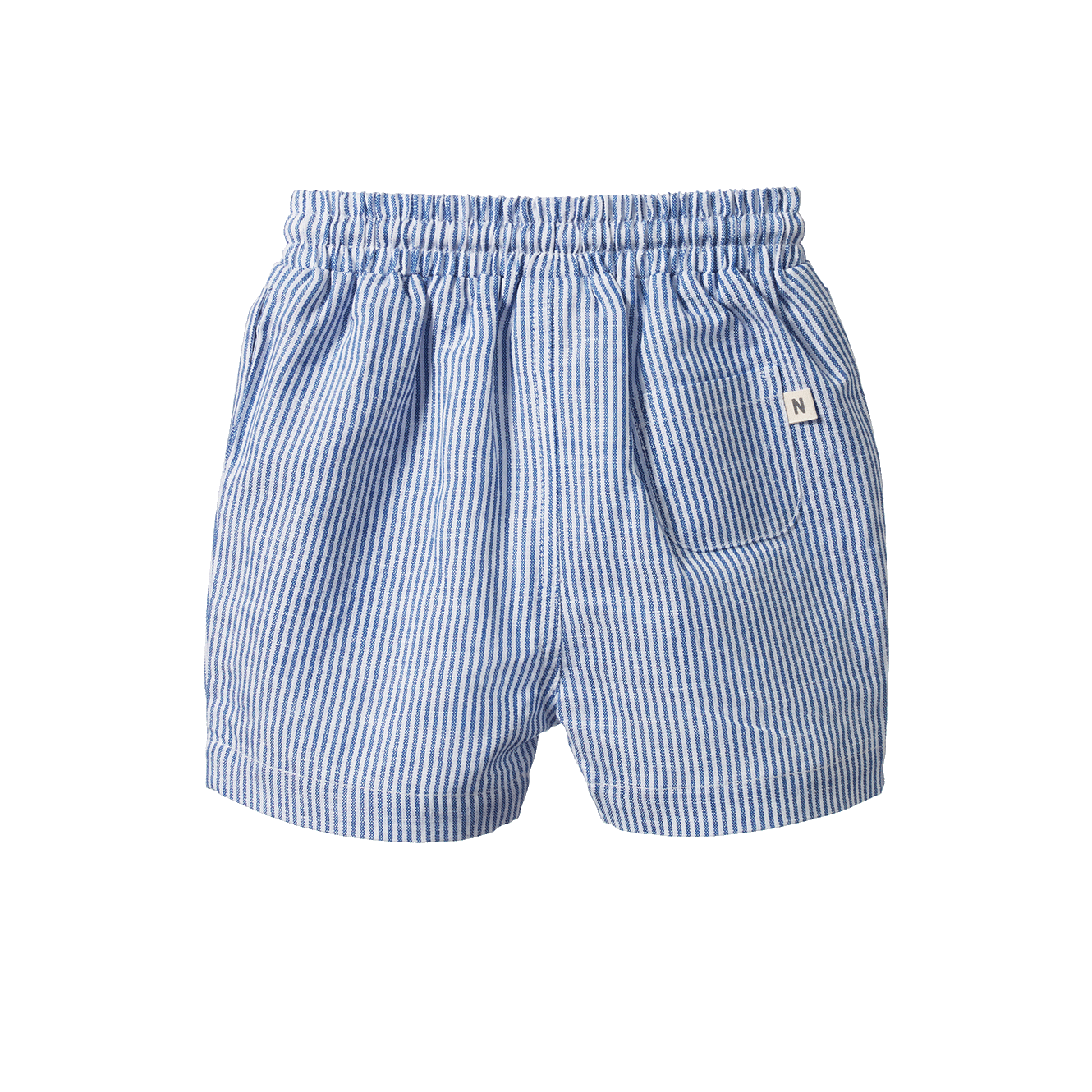 Nature Baby James Shorts Linen Blue Stripe