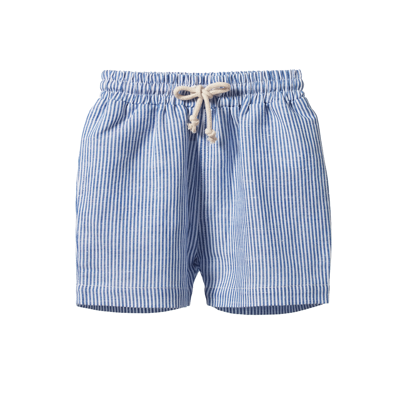 Nature Baby James Shorts Linen Blue Stripe