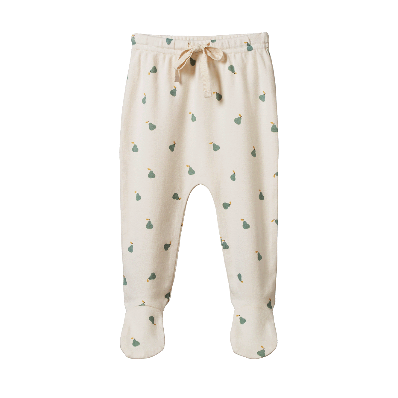 Nature Baby Footed Rompers Petite Pear Print