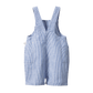 Nature Baby Tucker Shortie Overalls Linen Blue Stripe