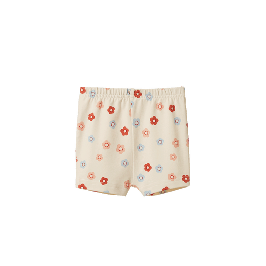 Nature Baby Selby Shorts Petite Flora Stamp Print