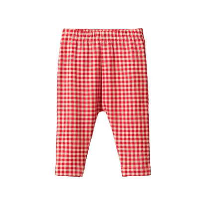 Nature Baby Leggings Red Gingham