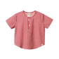 Nature Baby Short Sleeve Caravan Shirt Red Check Gingham