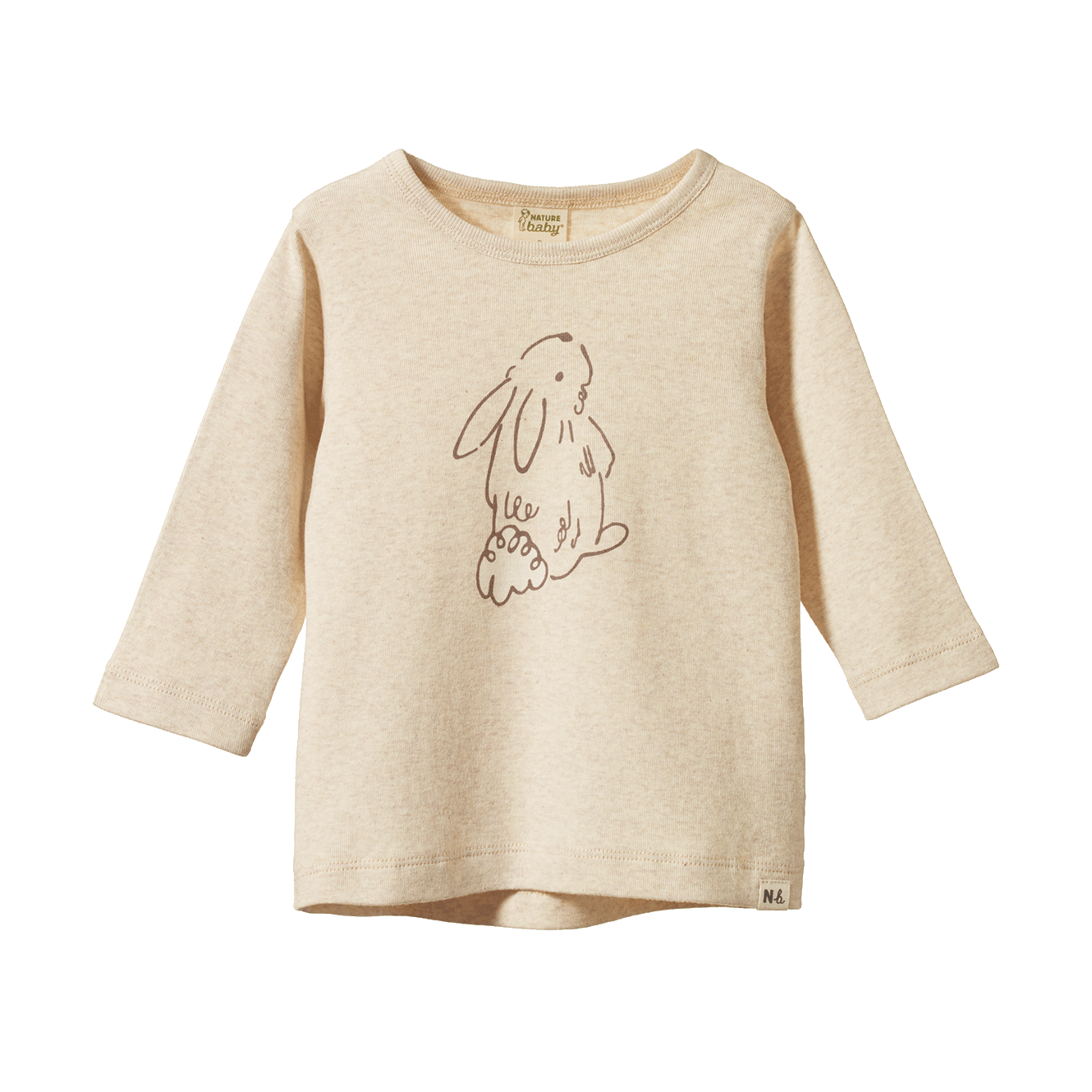 Nature Baby Long Sleeve River Tee Bramble Bunny Print