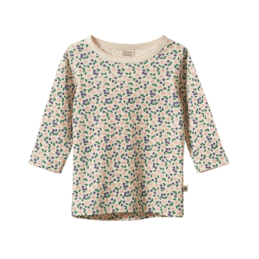 Nature Baby Long Sleeve Cloud Tee Briarwood Print