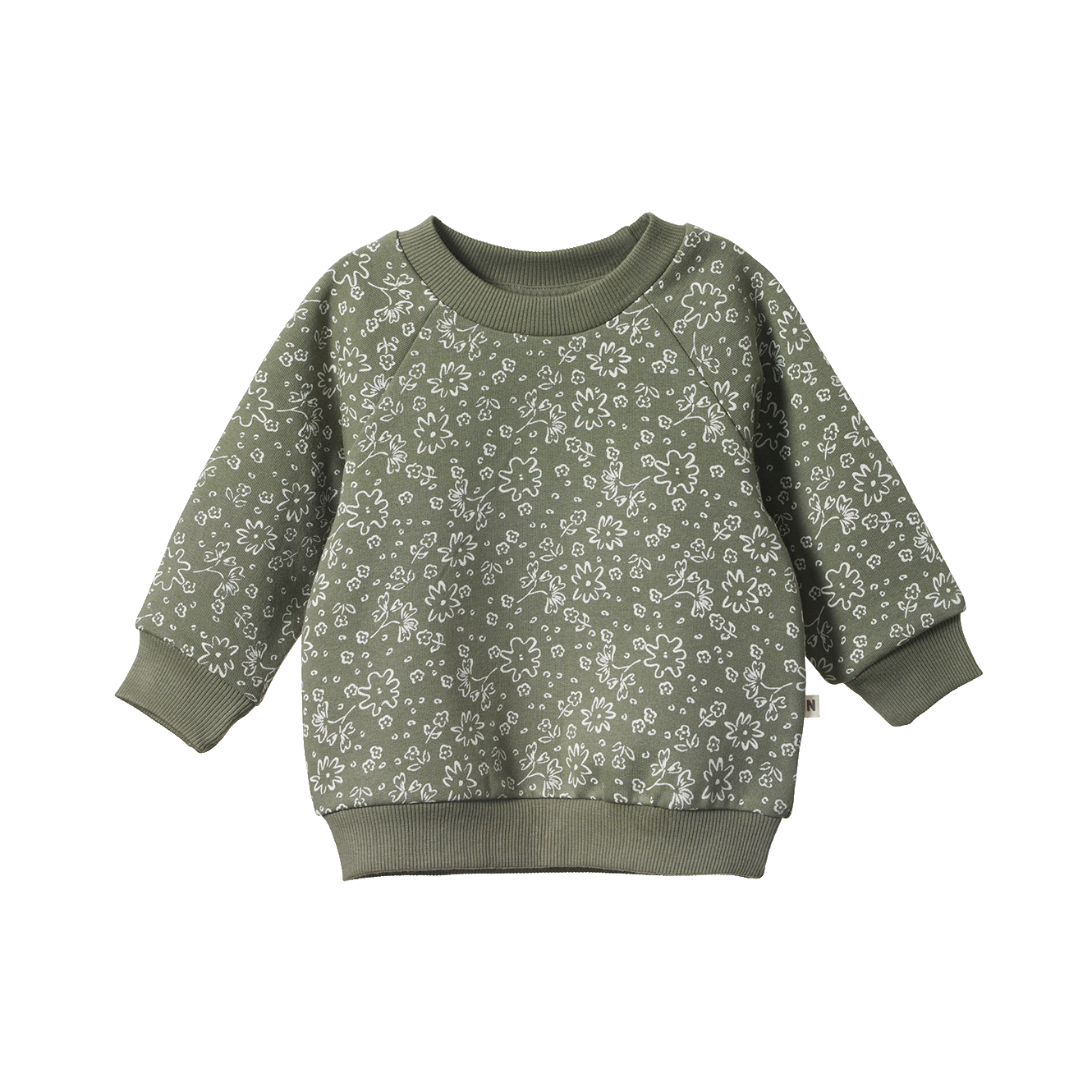 Nature Baby Emerson Sweater Bloomsbury Nettle Print