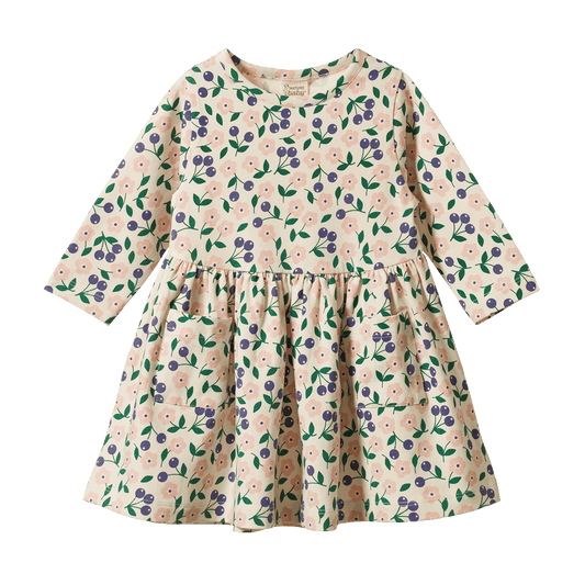 Nature Baby Long Sleeve Twirl Dress Grande Briarwood Print