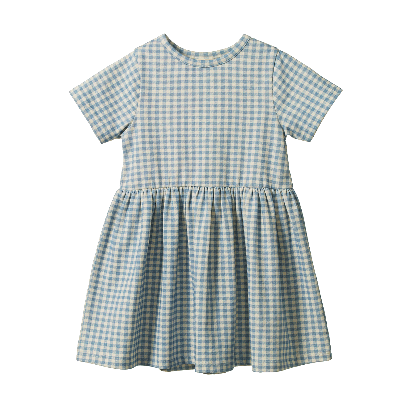 Nature Baby Saturday Dress Blue Gingham