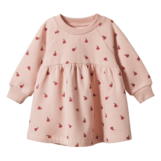 Nature Baby Ines Dress Petite Pear Rose Dust Print