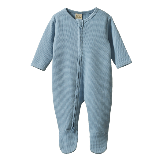 Nature Baby Dreamlands Suit Waffle Celestial Blue