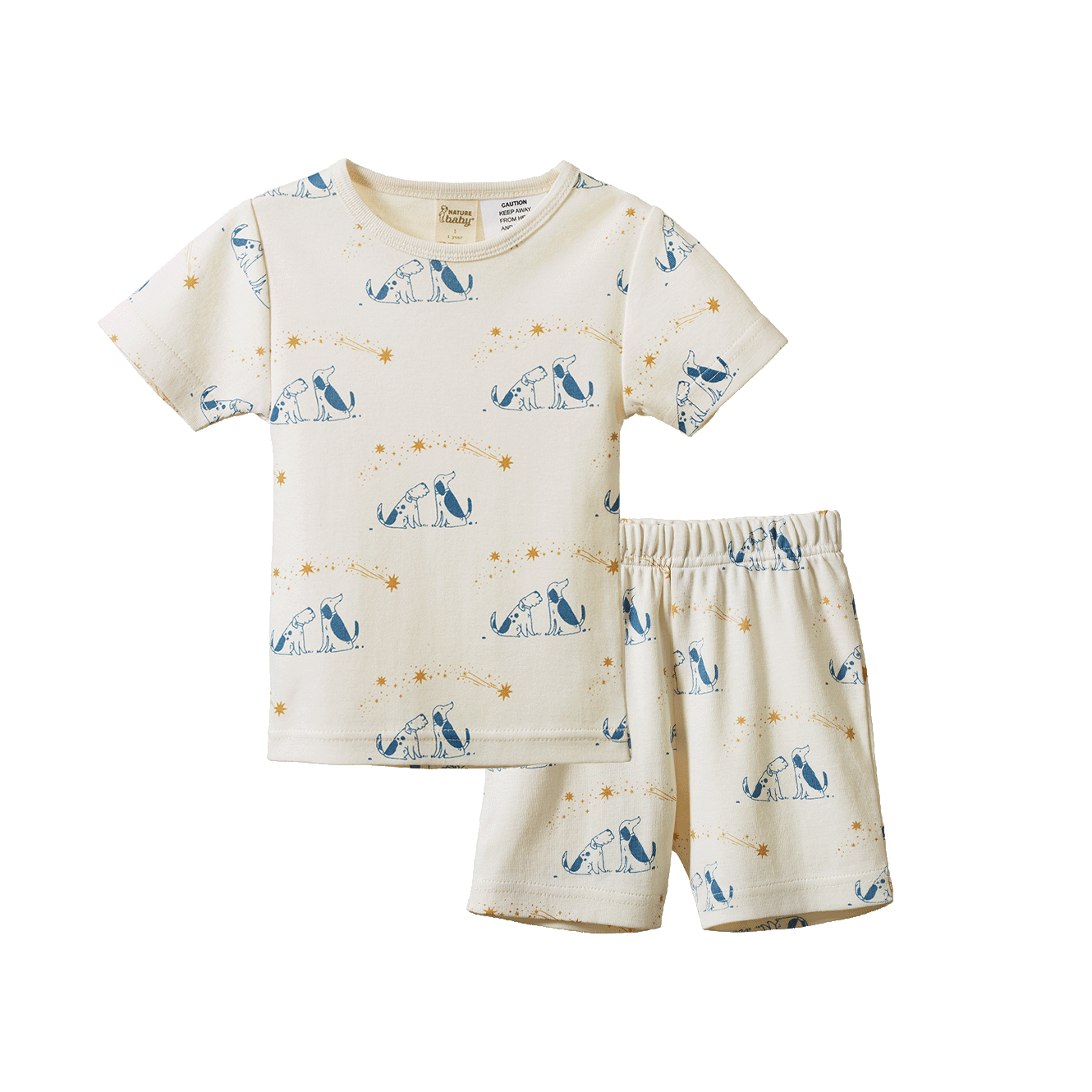 Nature Baby Shortie Pyjama Set Dog Dream Print
