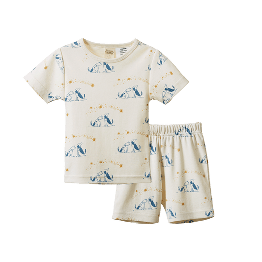 Nature Baby Shortie Pyjama Set Dog Dream Print