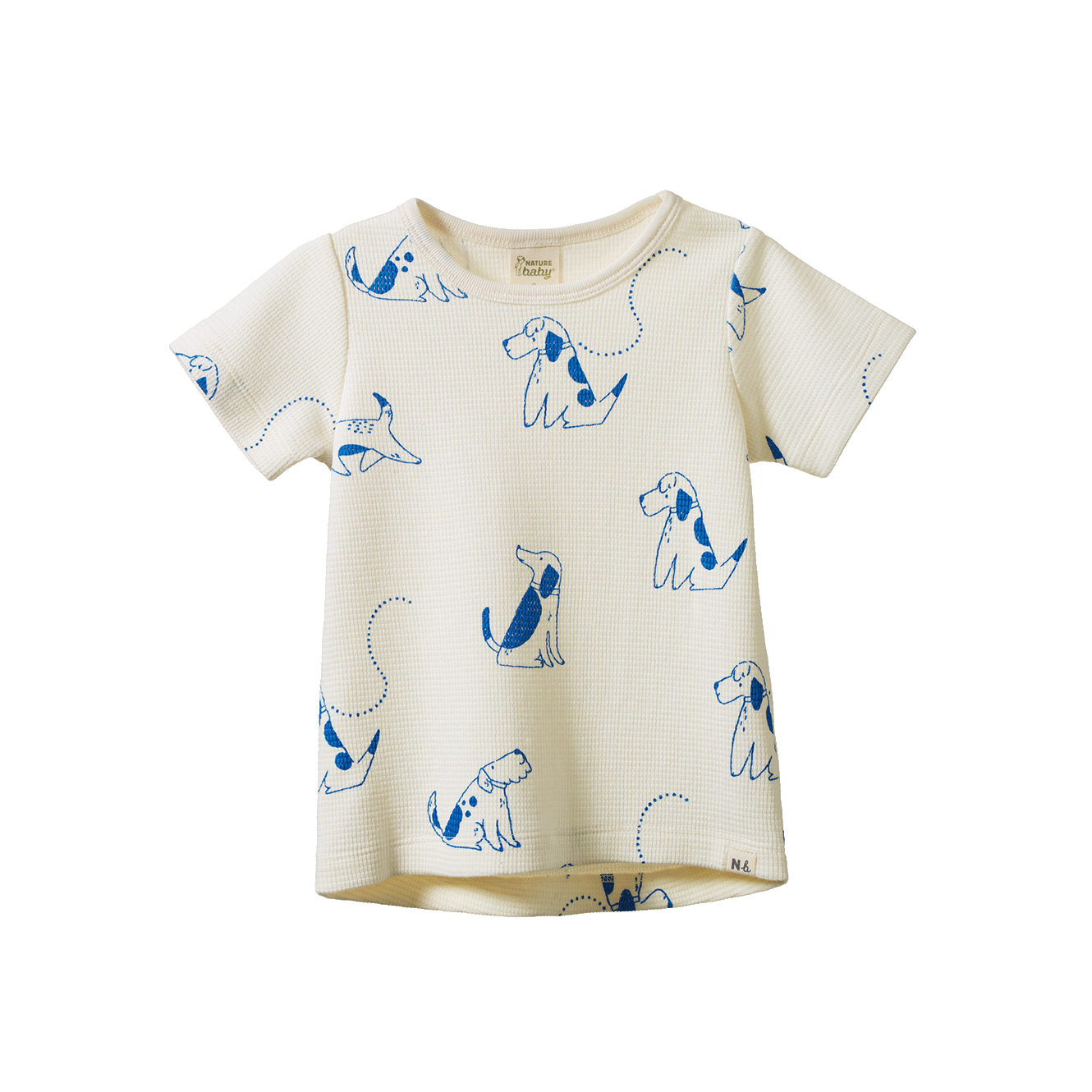 Nature Baby River Tee Waffle Dog Walk Print