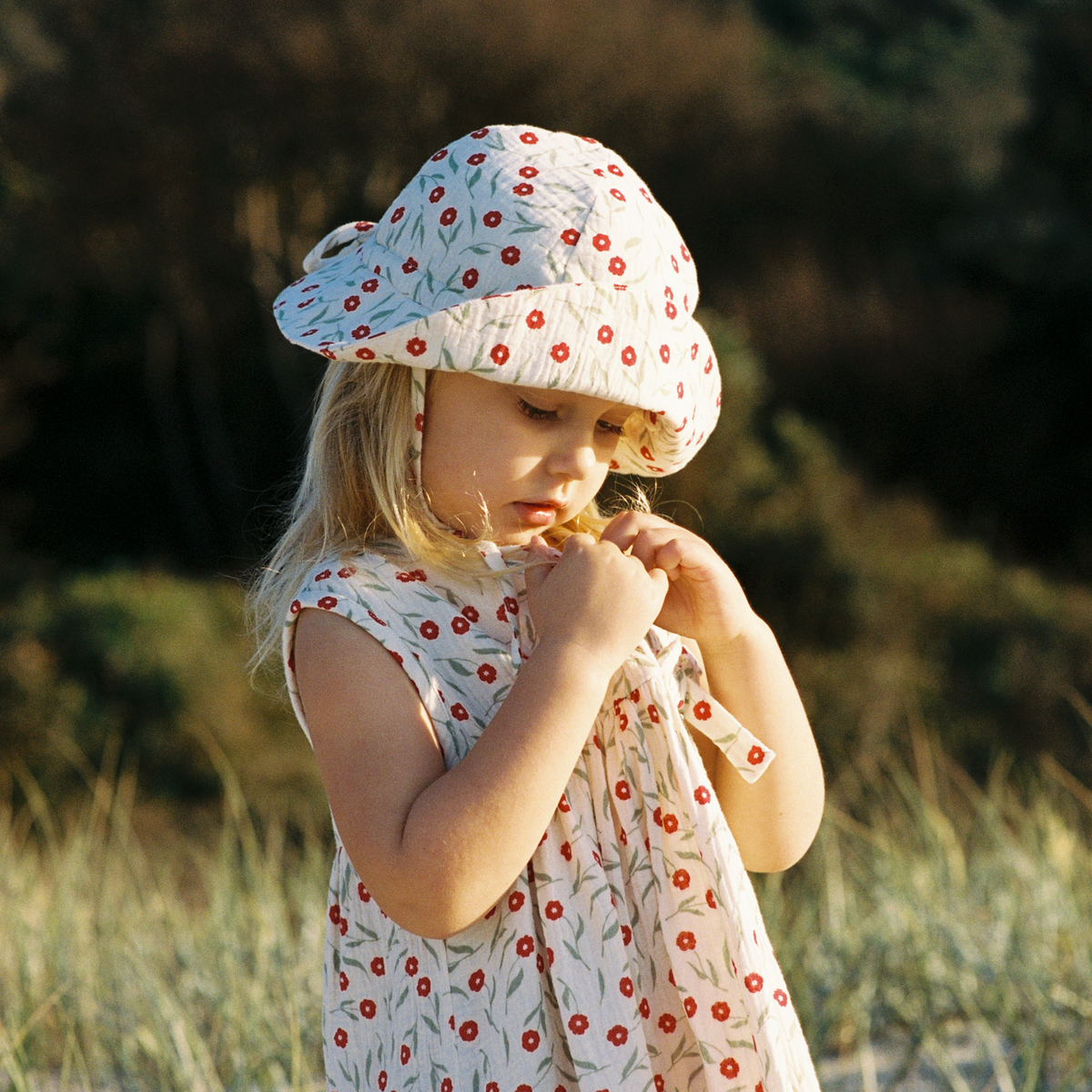 Nature Baby Muslin Sunhat Joiette Print