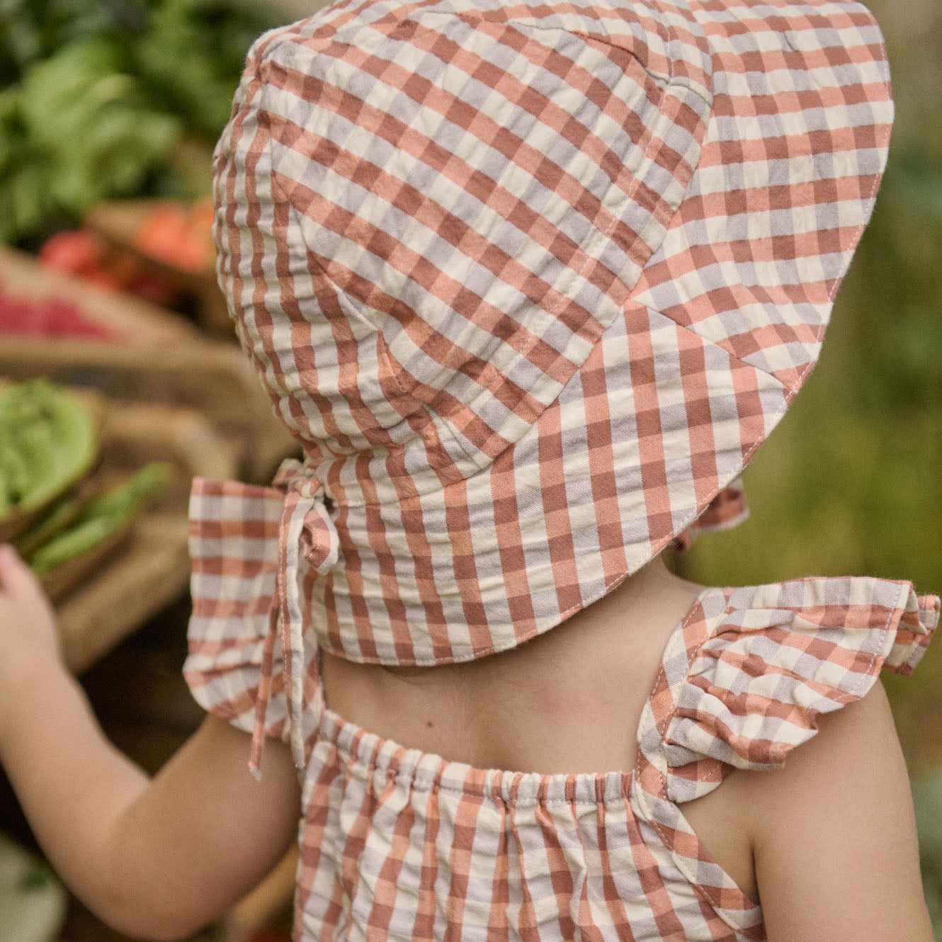 Nature Baby Sunhat Dandelion Gingham