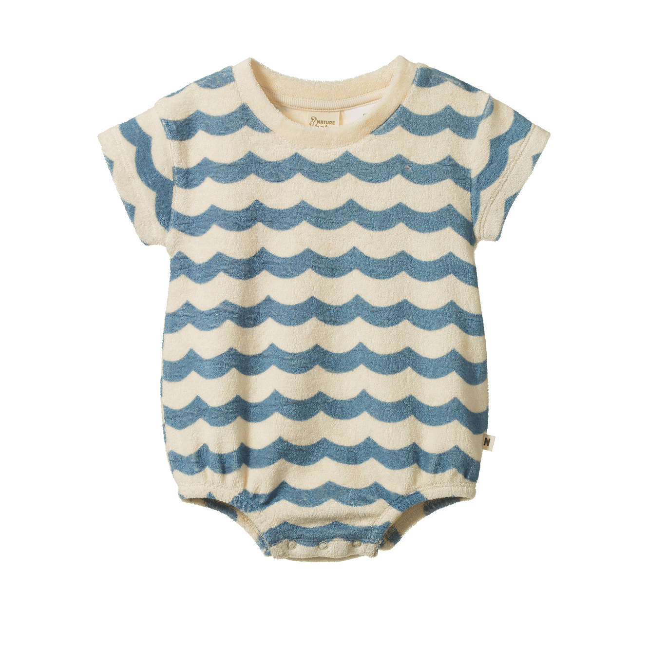 Nature Baby Juno Romper Terry Waves Print