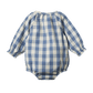 Nature Baby Meadow Bodysuit Gingham Bluebelle Check