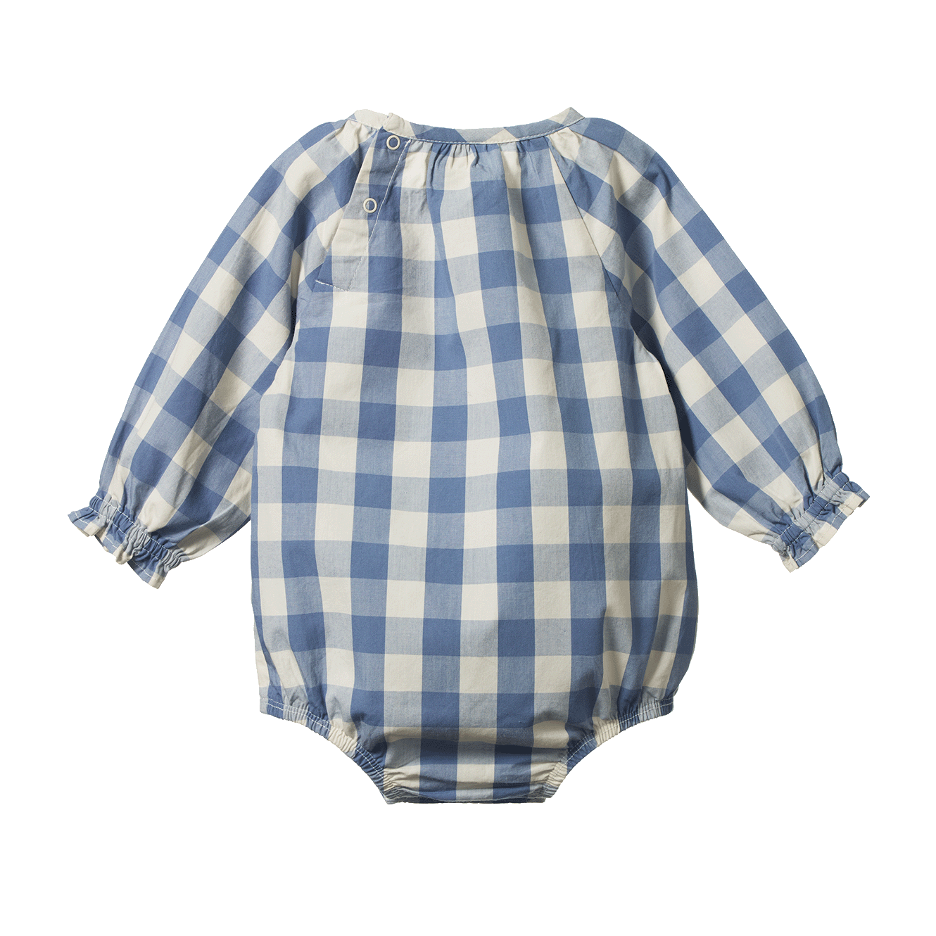 Nature Baby Meadow Bodysuit Gingham Bluebelle Check