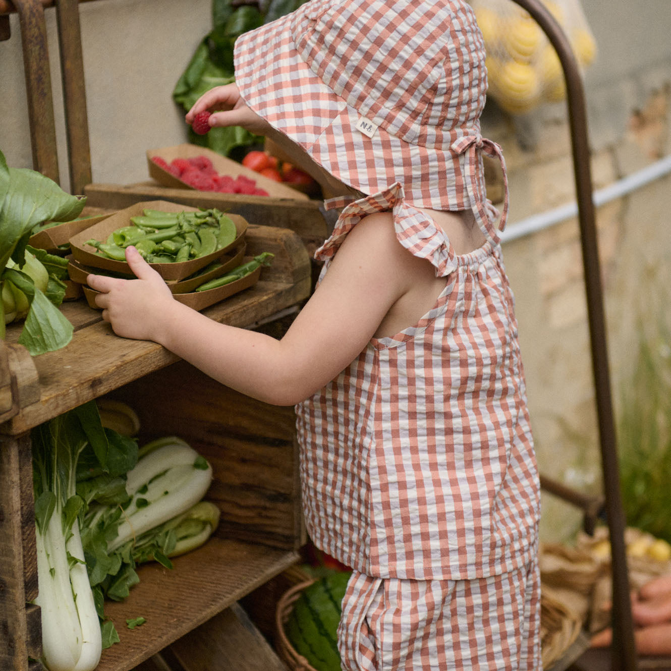 Nature Baby Pippin Pants Dandelion Gingham